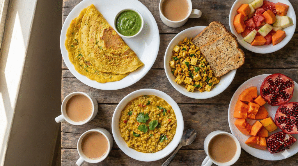 High Protein Indian Breakfast for Weight Loss